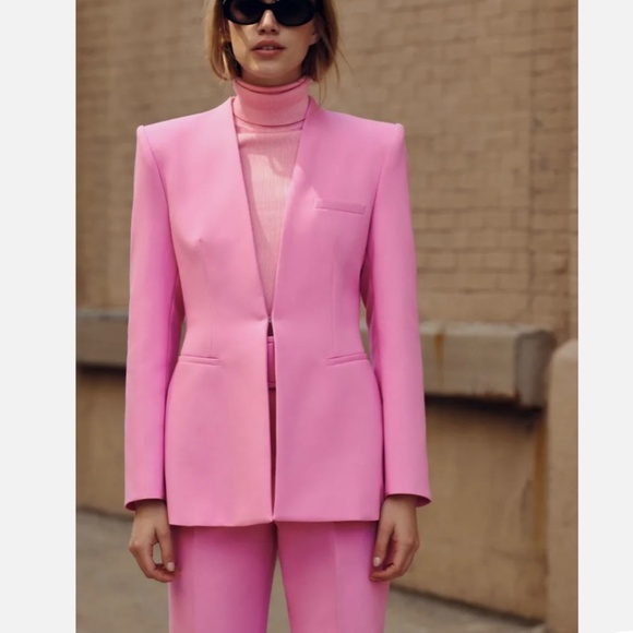Never worn - Zara neon pink suit XL - Picture 2 of 16